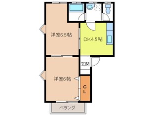 マンション海馬　A棟の物件間取画像